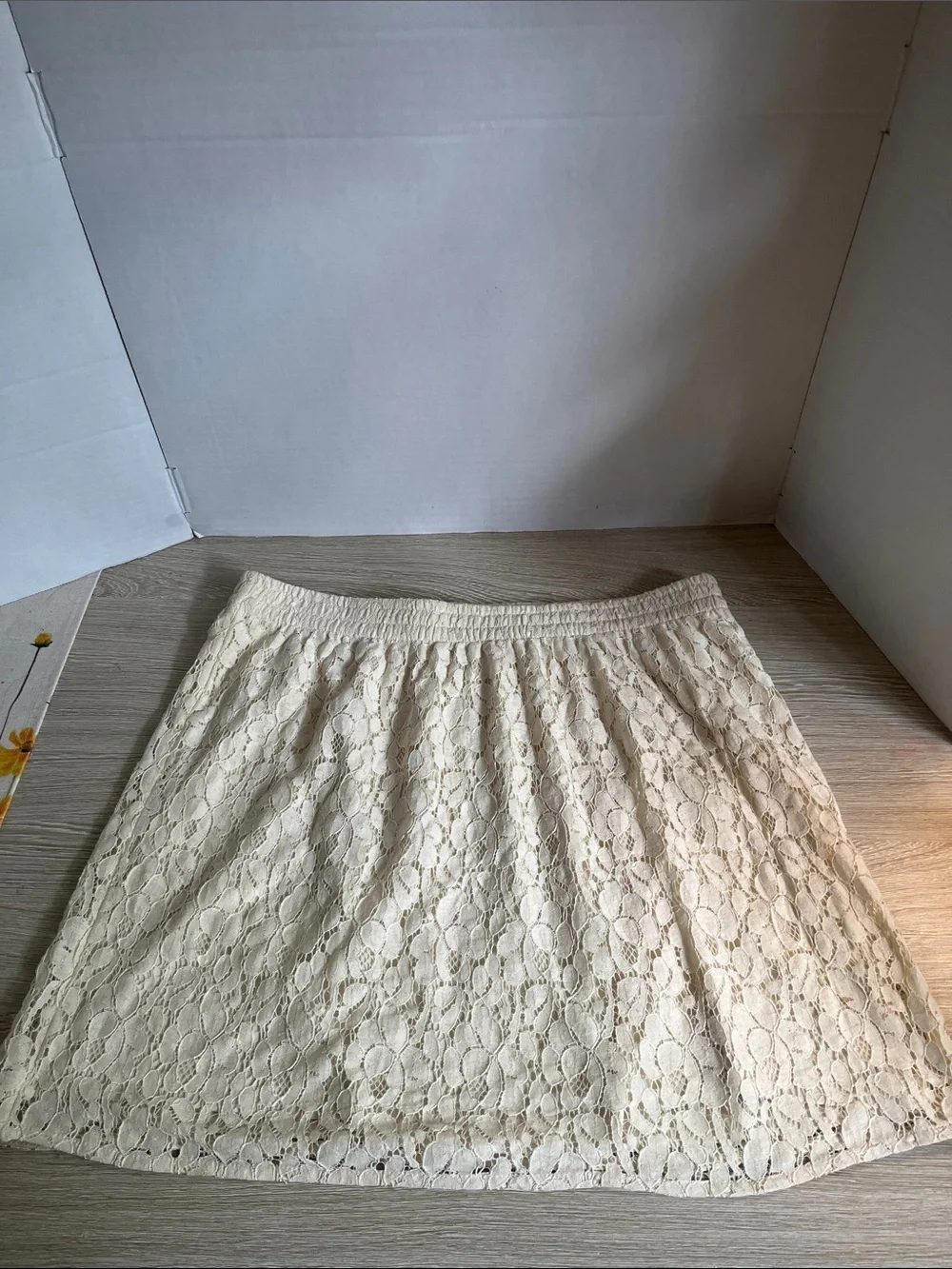 GAP Cream Lace A-Line Skirt